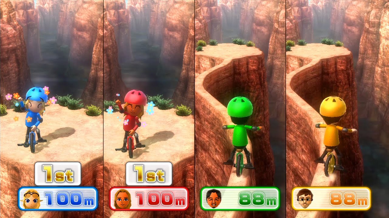 Wii Party U Minigames - Zelda Vs Elena Vs William Vs Jianjun (Master CPU)