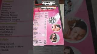 PRICE LIST LORRA SALON JOGJA || SURGANYA KAUM WANITA ya kan bun❓ #shorts
