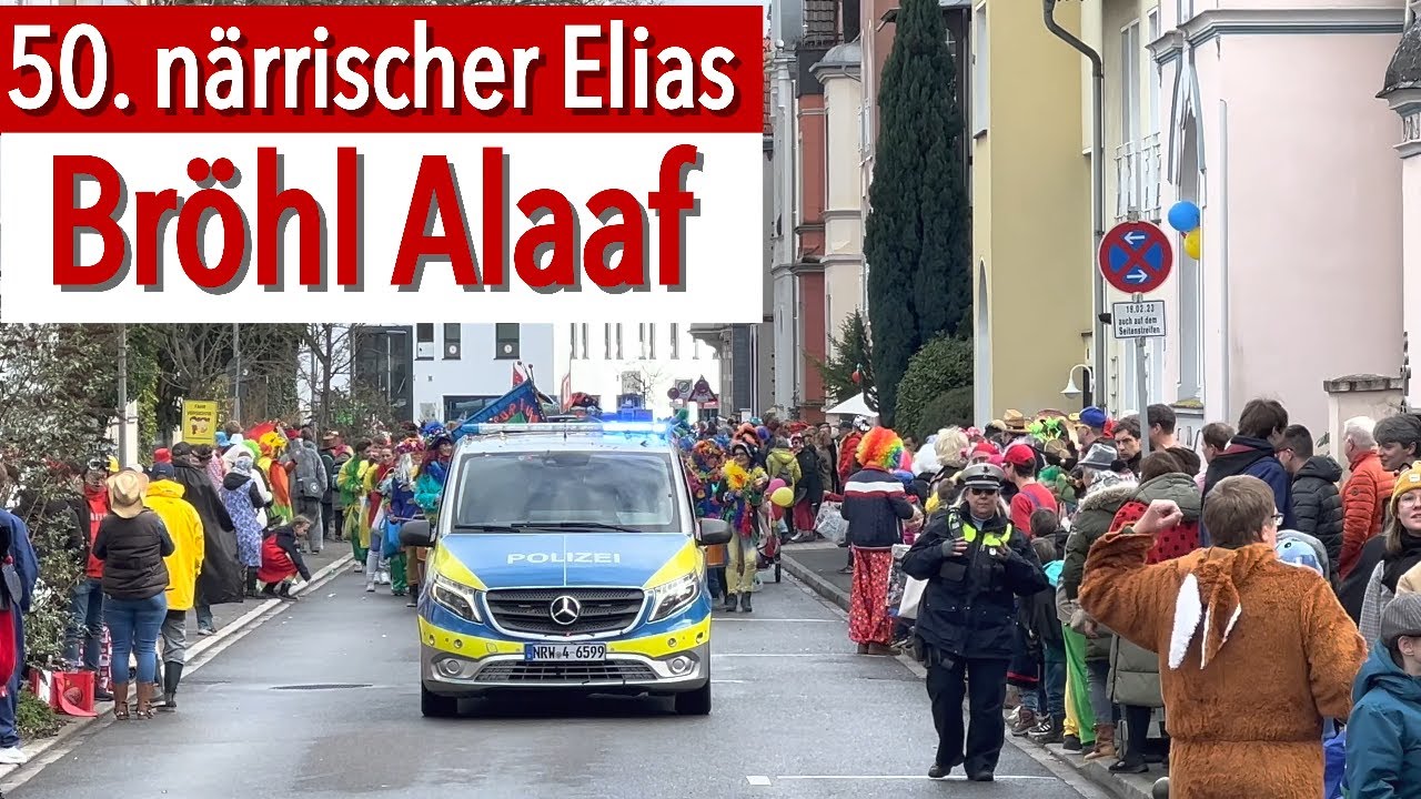 Bröhl Alaaf - 50. närrischer Elias mittendrin - Karnevalszug Brühl 2023