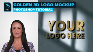 Golden 3D Logo Mockup Tutorial in Adobe Photoshop