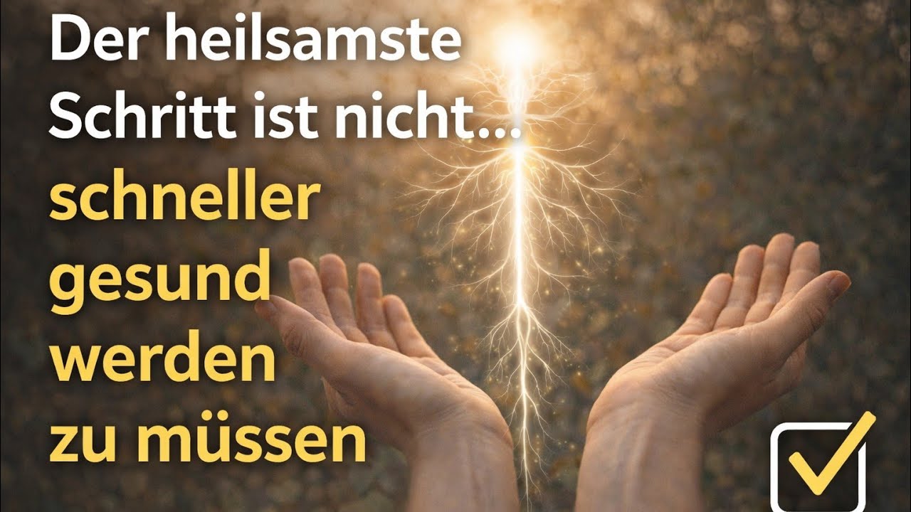 „Der heilsamste Schritt ist nicht, schneller gesund werden zu müssen“