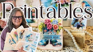 CRAFT WITH PRINTABLES | easy on the budget | Download it, print it, craft with it #papercraft