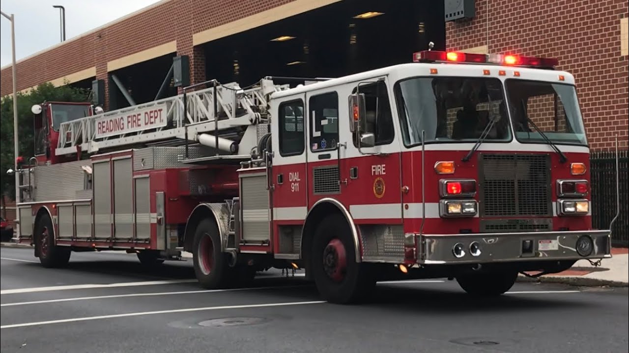 Reading Fire Department Engine 12 Ladder 2 Car 1Responding YouTube
