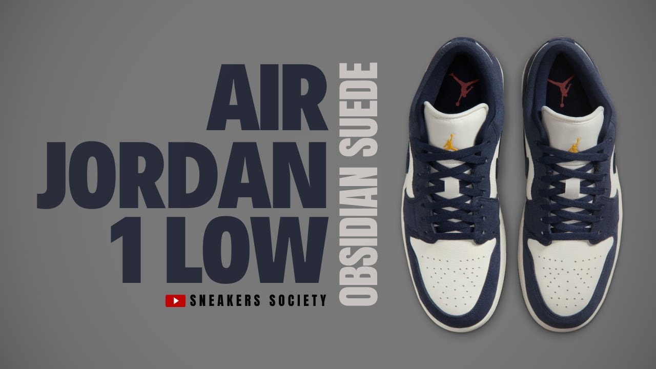 OBSIDIAN SUEDE 2026 Air Jordan 1 Low | DETAILED LOOK + PRICE - YouTube