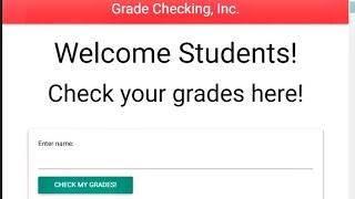 Check your grade Javascript Program Profile
