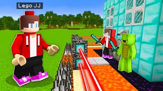 LEGO JJ vs Security House Mikey and JJ in Minecraft - Maizen