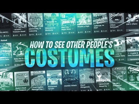 2019 How To See Other People S Costumes Outfits In Roblox Youtube - roblox outfit roblox avatar ye roblox people around