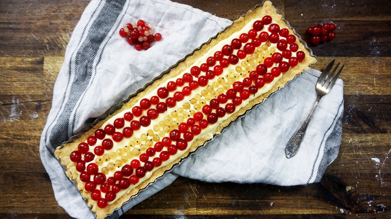 Johannisbeeren Pudding Tarte - Rezept und Anleitung - Natürlich Lecker