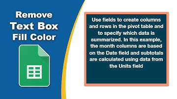 How to remove the background color from a text box in Google Spreadsheets