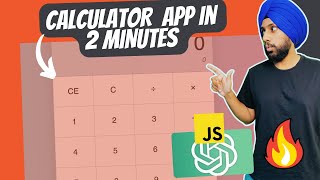 Build Calculator App Using ChatGPT In 2 Minutes | ChatGPT Tutorials