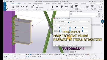LESSON -11 | PROJECT- 01  | HOW TO CREAT CRANE BRACKET IN TEKLA STRUCTURE