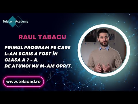 Raul Tabacu - Prezentare Instructor Telecom Academy
