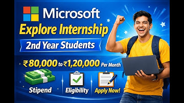 Microsoft Explore Intern India 2026 🚀 | 2nd Year Students | Eligibility & How to Apply