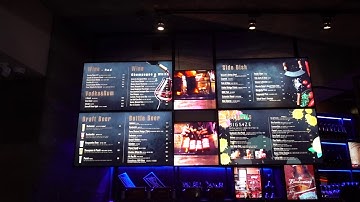 Bar digital menuboard