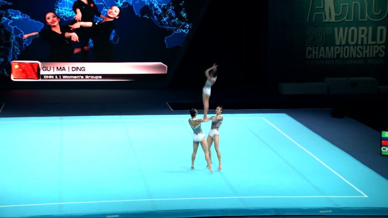 China (CHN) - 2024 Acrobatic Worlds, Guimaraes (POR) Dynamic Qualification  Women's Group