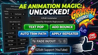 Best After Effects Automation Plugin ⚡ EZEdit Automator Tutorial