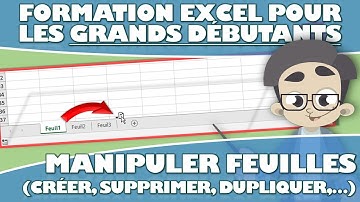 COMMENT MANIPULER LES FEUILLES DE CALCUL (AJOUTER/COPIER/DEPLACER/SUPPRIMER) SUR EXCEL