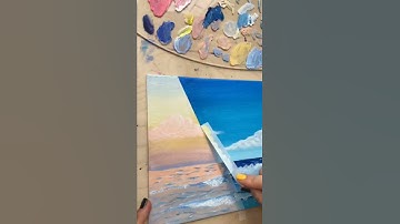 How to make collage landscape painting 😍 #shorts