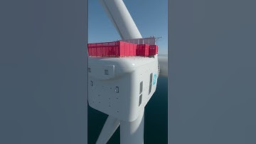 GE most powerful offshore wind turbine Haliade-X 3d animation