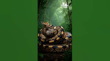 Massive Python Attacks Deer in the Wild | Real Snake vs Deer Encounter Caught on Camera #python #zoo