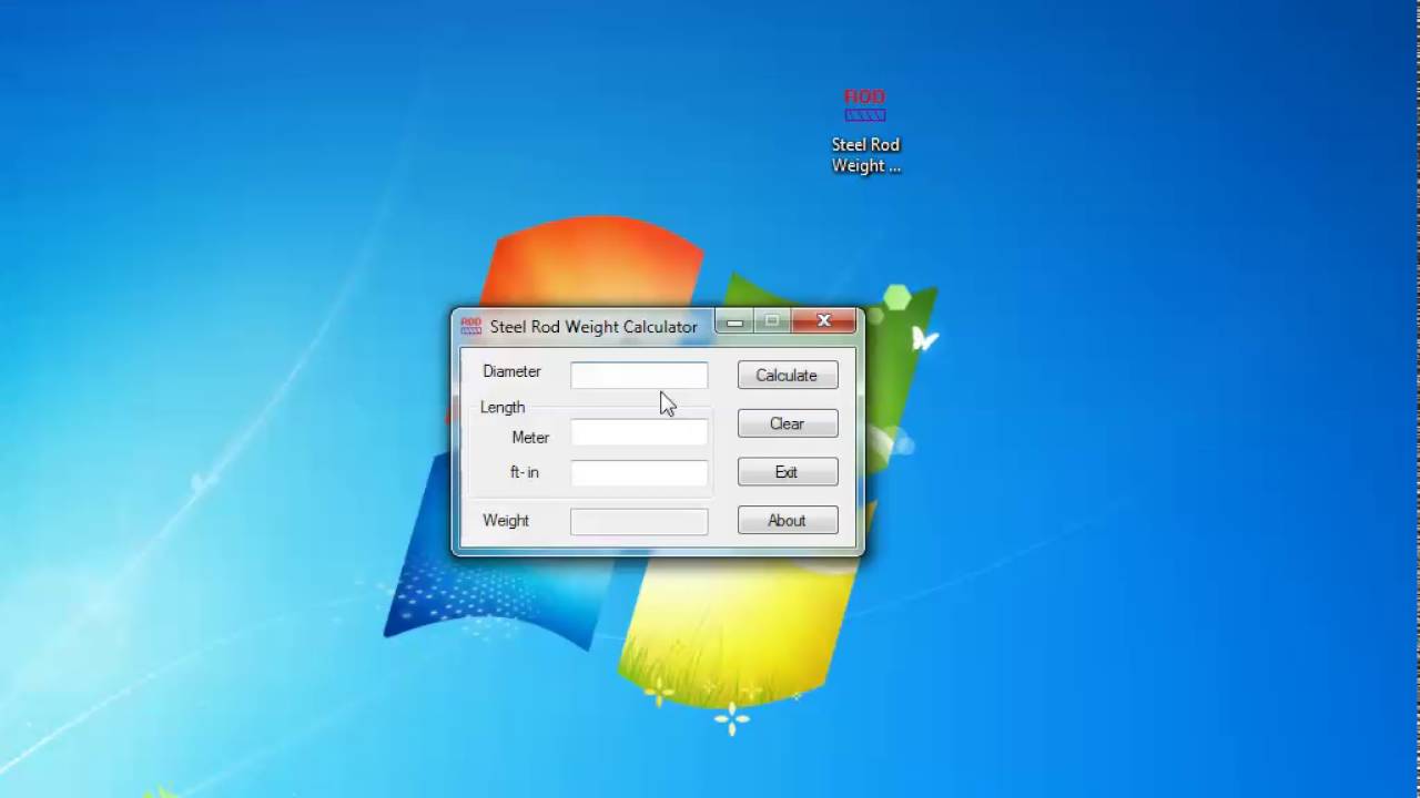 Demo   Steel Rod Weight Calculator