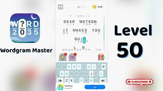 Wordgram Master Level 50 Answers 🧩 | Tips & Solutions | Go Answer screenshot 1