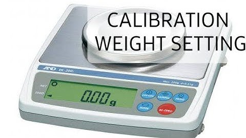 AND Ek-600i Gold Balance Calibration