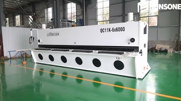 HUNSONE Guillotine Shearing Machine QC11K 6×6000 ELGO P40T CNC Controller