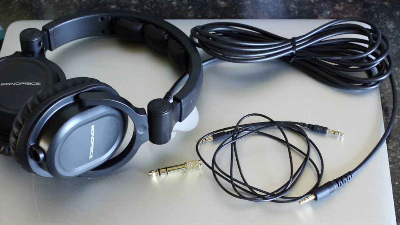 Monoprice HiFi DJ style headphones Review YouTube