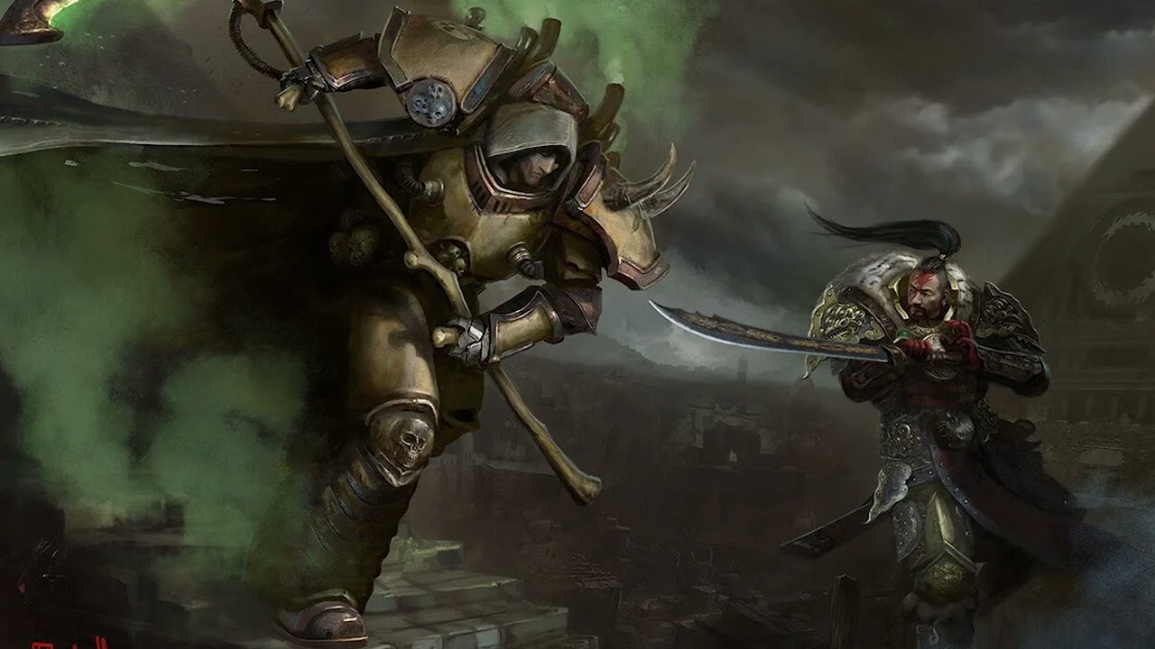 Mortarion tries to convince Jaghatai Kahn to join Chaos