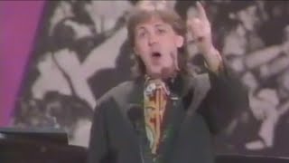 Paul McCartney Lifetime Achievement Award 32nd Grammy Awards, February 21, 1990