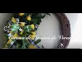 Corona de Limones de Verano Summer Wreath tutorial en espanol
