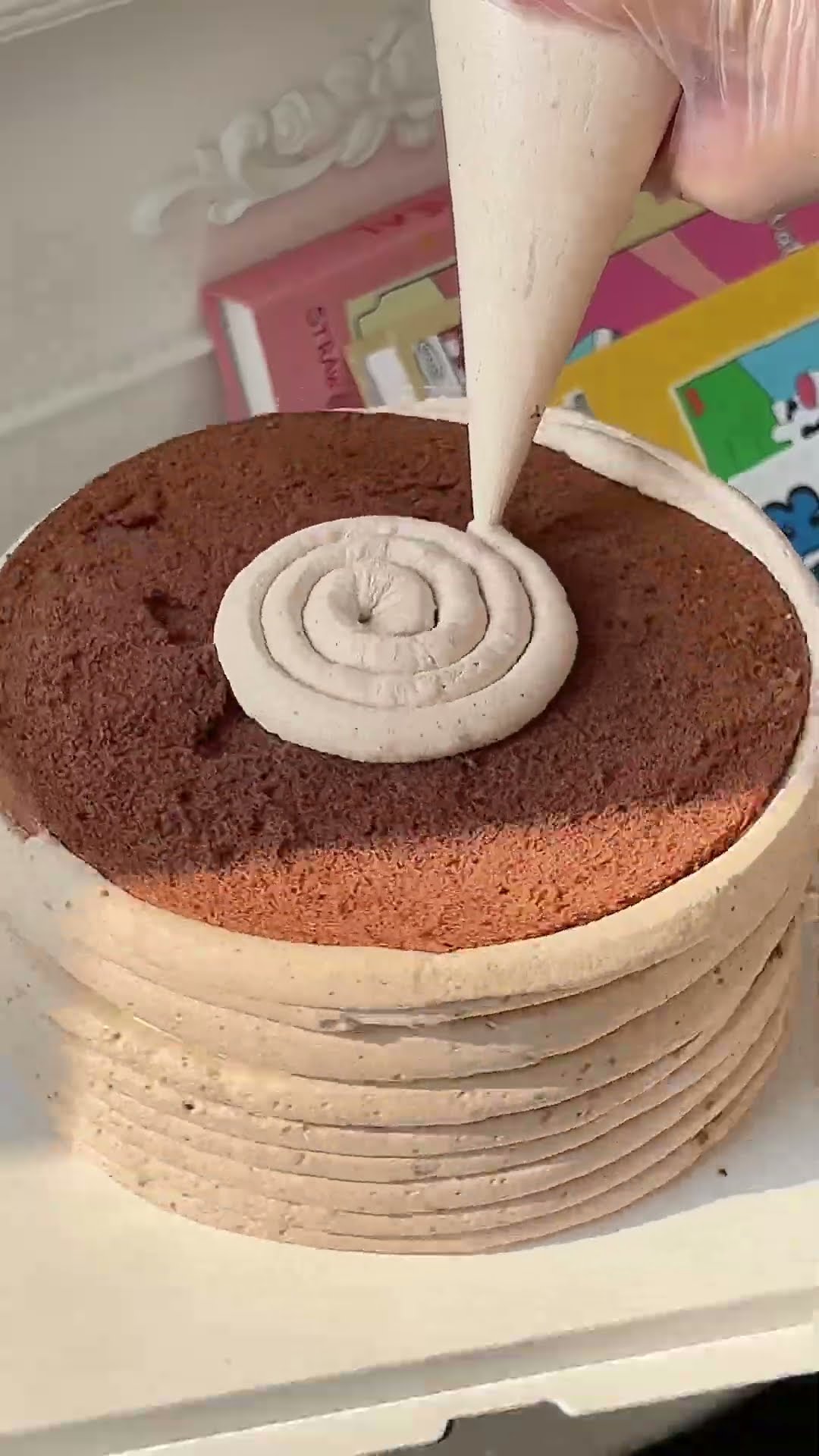 Chocolate Cake Cherry Immersive Cake Making Fuzhou Cake Fuzhou Dessert