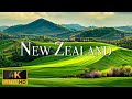 Flying over new zealand 4k u peaceful music with beautiful nature film for relaxation