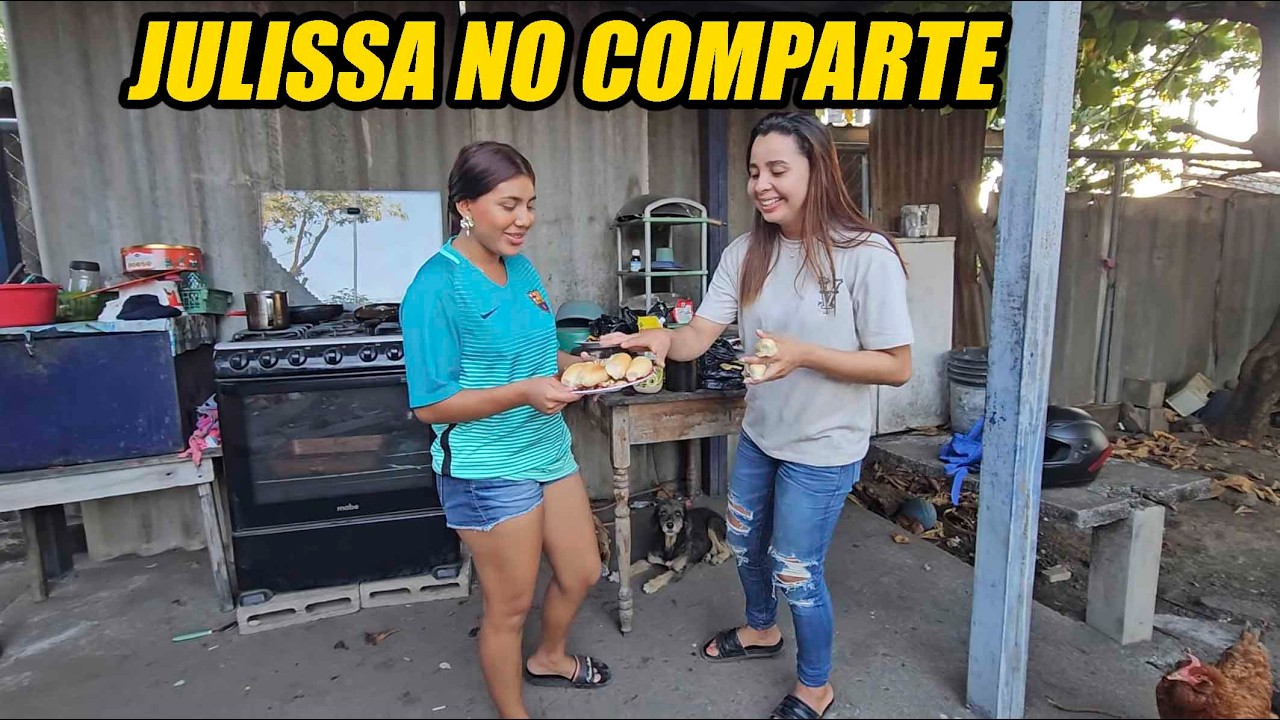 Julissa se negó a compartir de la comida que preparo.