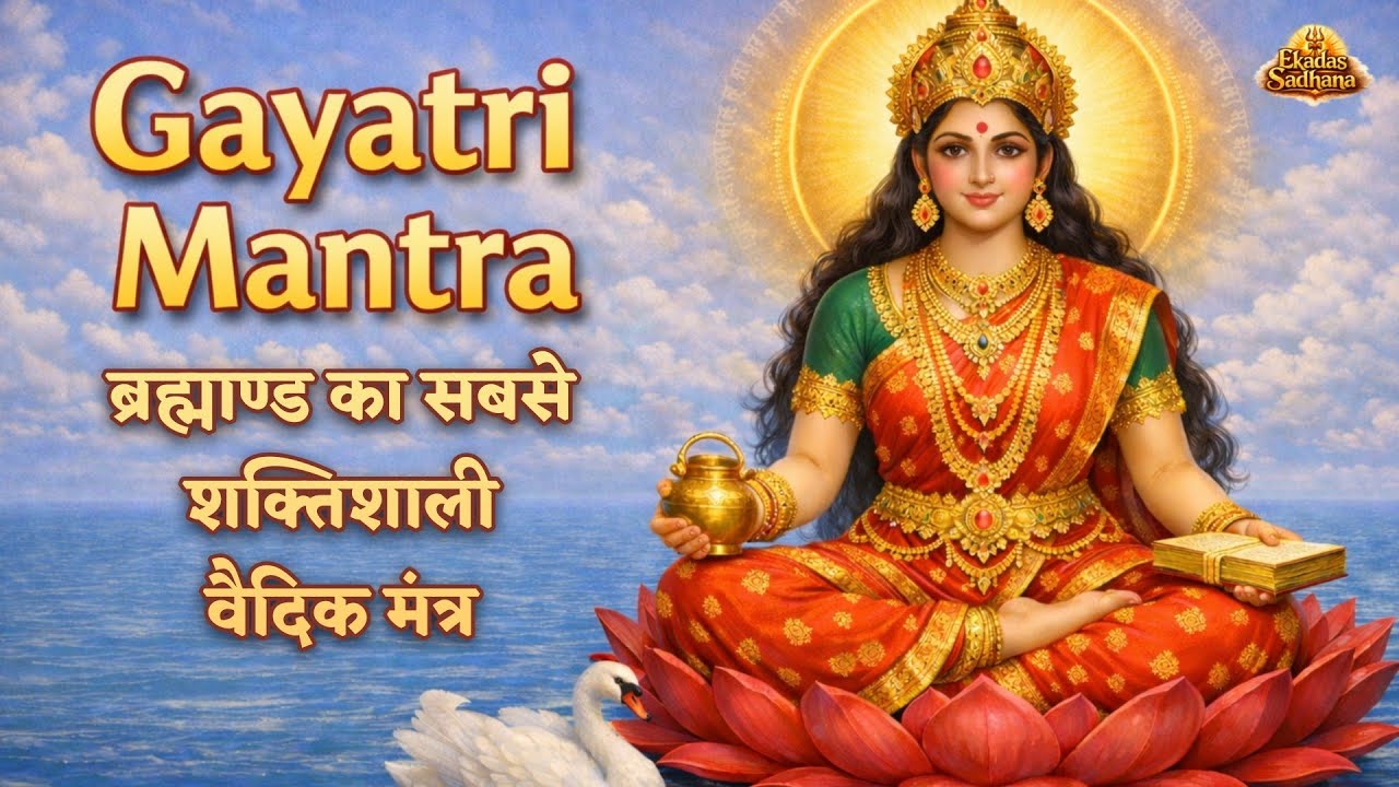 गायत्री मंत्र Powerful Vedic Mantra for Peace, Wisdom & Positive Energy | Mantra Meditation Music