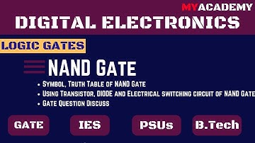 NAND Gate - Symbol, Truth Table, Question Sulution | Logic Gate | Digital Electronics | Gate, RRB JE