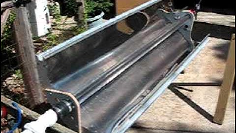 Parabolic Trough Solar Collector water heater 2