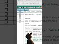 How to use checkbox in excel 🔥✨ #shorts #shortvideo #youtubeshorts #excel