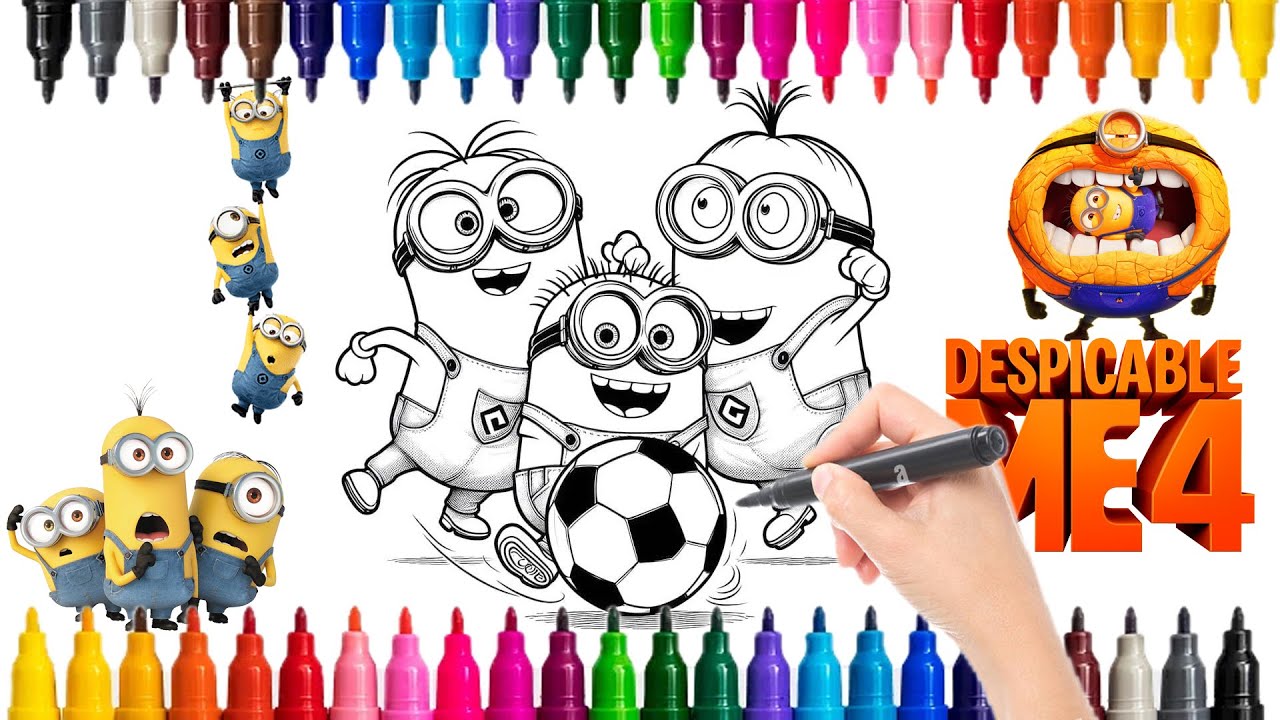 Coloring Pages Despicable Me 4 | NCS  Music 