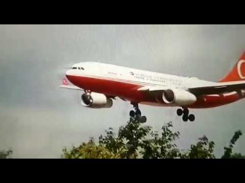 Erdoğan'ın uçağı Almanya'ya iniyor