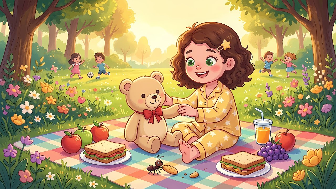 Picnic in the Park 🧺 Outdoor Lunch Song for Kids | Dreamlet Music