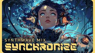 SYNCHRONIZE | Mecha Synthwave Mix for Deep Focus & Productivity