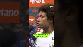 ARÃO LAMENTA POSTURA DO SANTOS NA DERROTA PARA O PALMEIRAS | #shorts | ge.globo