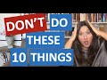 10 New Writer Don'ts.