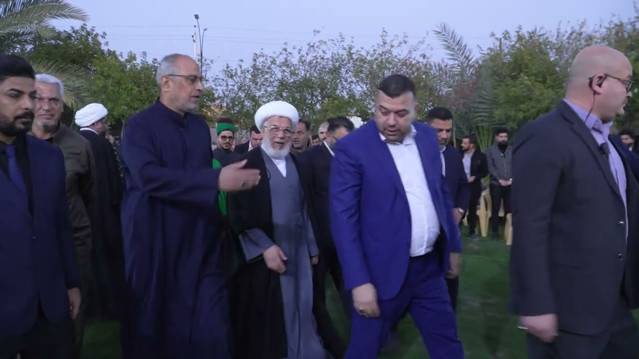 قائد عمليات الفرات الاوسط اللواء علي الحمداني يستقبل المتولي الشرعي للعتبة الحسينية المقدسة