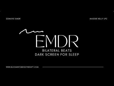 🔴 24/7 Dark Screen for Insomnia and Sleep Support Bilateral Stimulation EMDR Music 60 BPM