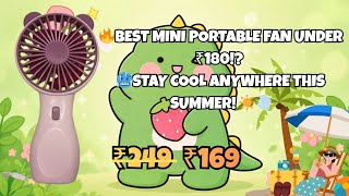 🔥 Best Mini Portable Fan Under ₹180!? 🥶 Stay Cool Anywhere This Summer! ☀️💨