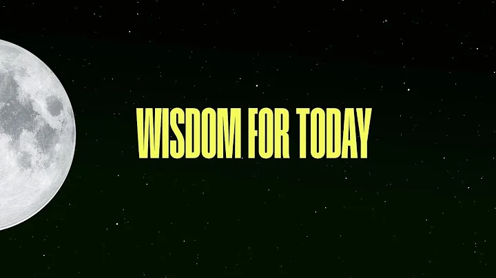 WISDOM FOR TODAY || BY REV OB