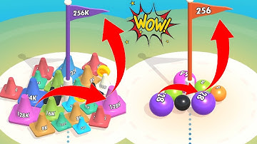 2048 Balls 3D | Noob vs Pro vs Hacker in 2048 Balls game video gameplay ( android, iso ) #7